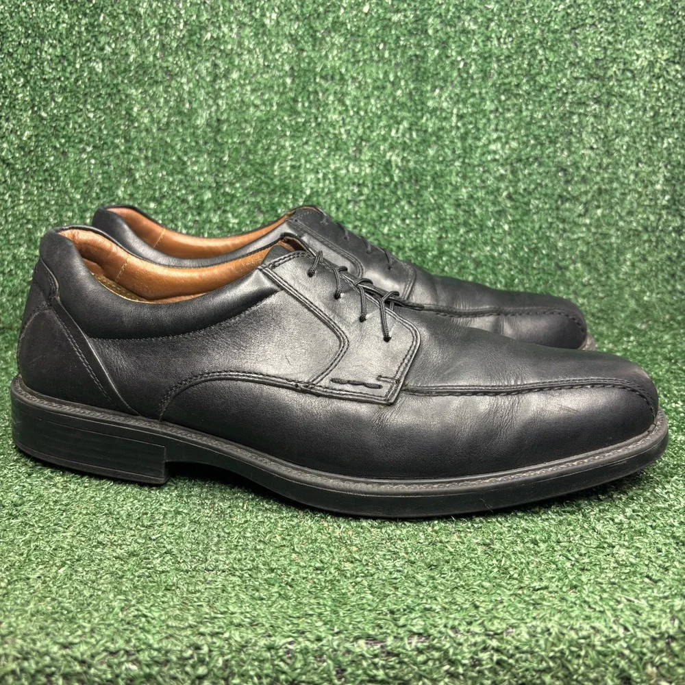 Johnston Murphy XC4 Waterproof Leather Bicycle Toe Lace Up Oxford Black Mens 11M